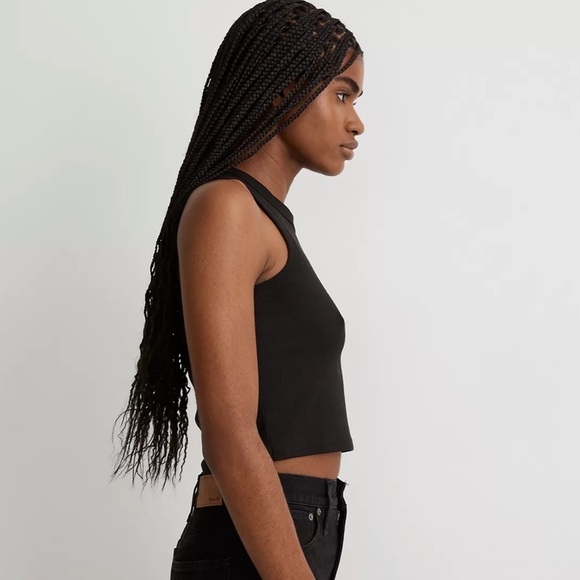 Madewell bright side tank top true black - Picture 2 of 5